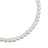 White Freshwater Cultured Pearl Necklace A Quality (7.5-8.5mm), 18 inch With base metal Clasp