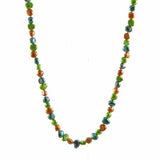 Green-Blue-Brown 6-7mm Freshwater Cultured Pearl Necklace 20", base-metal-clasp