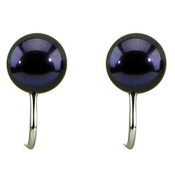 9β10mm Black Freshwater Cultured Pearl Clip-On Earrings
