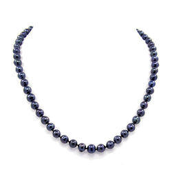 6.5β7.5mm Black Freshwater Cultured Pearl Necklace, 19"