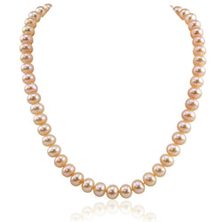 14K Yellow Gold 8.5β9.5mm Pink Freshwater Cultured Pearl Necklace, 18"