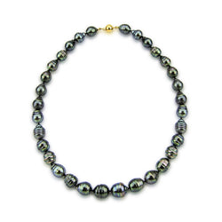 10β13mm Baroque Tahitian Cultured Pearl Necklace, 22", with 14K Yellow Gold Clasp