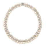Aristocratic High Luster White Freshwater Cultured Pearl Necklace 6.5-8.0mm, 18"