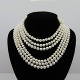 6.5-7.5 mm Freshwater Cultured Pearl Endless Necklace 100"
