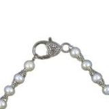 MarieAnt White 6.5-7.5mm A Freshwater Cultured Pearl necklace 18inches