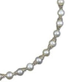 MarieAnt White 6.5-7.5mm A Freshwater Cultured Pearl necklace 18inches