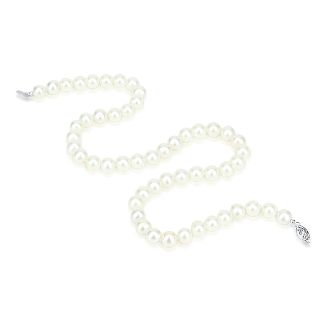 7.5–8mm Freshwater Cultured Pearl Necklace, 18"