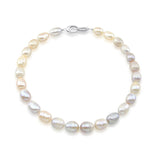 Multi-Color Rice Freshwater Cultured Pearl Necklace 11-14mm, 18 Inch