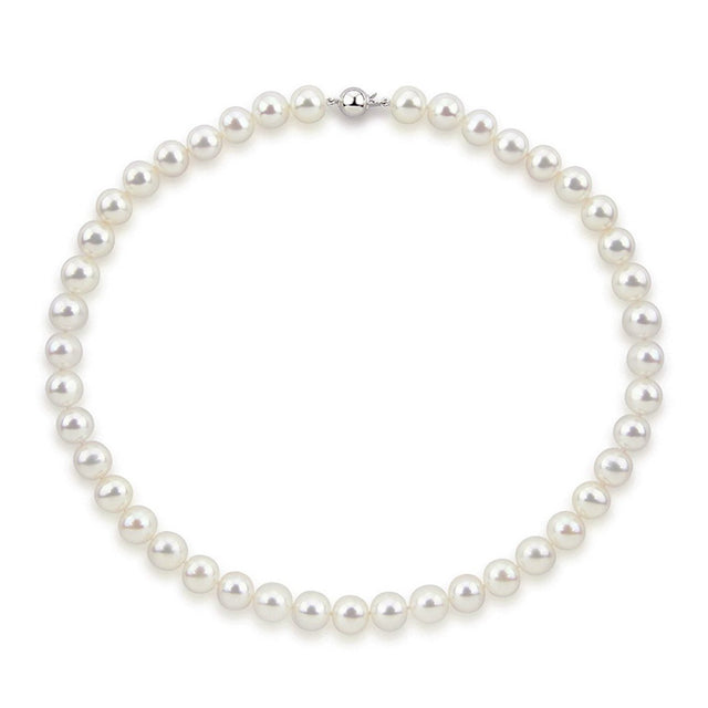 14K White Gold 10.5–11.5mm Freshwater Cultured Pearl Necklace, 20"