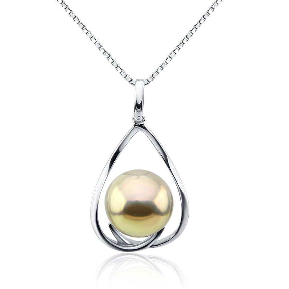 12–13mm Light Golden Freshwater Pearl Pendant