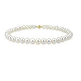 14k Yellow Gold 10.5-11.5 mm Freshwater Cultured Pearl High Luster Necklace 18", AAA Quality.