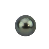 Single earring -14K Yellow Gold 9.0-1.0 mm Tahitian Cultured Pearl Single Stud Earring - AAA Quality