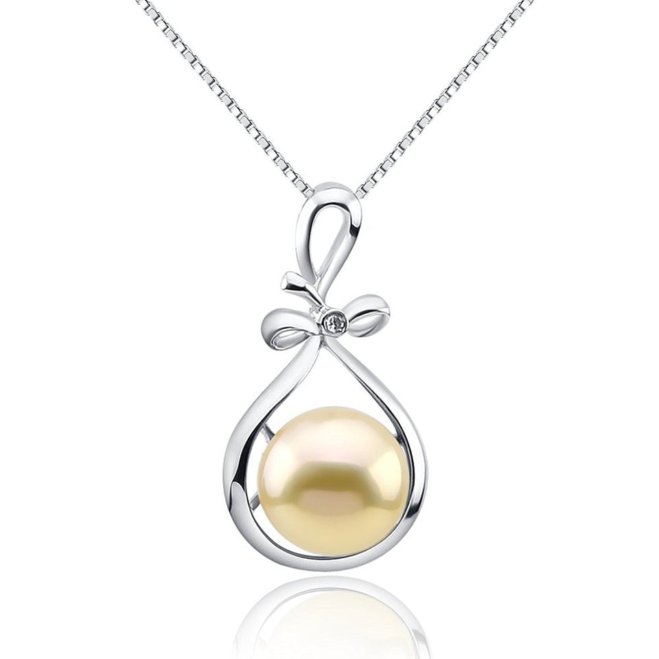 12–13mm Golden Peach Freshwater Pearl Pendant