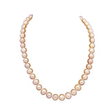 A Grade Pink Freshwater Cultured Pearl Necklace(8.5-9.5 mm), 18"