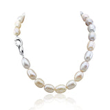 Multi-Color Rice Freshwater Cultured Pearl Necklace 11-14mm, 18 Inch