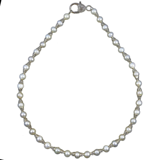 MarieAnt 6.5–7.5mm White Freshwater Pearl Necklace, 18"