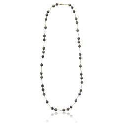 14K Yellow Gold Tahiti Cultured Pearl necklace 40 Inches