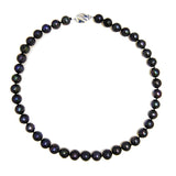 Pearlpro A Quality 10-11mm Black Freshwater Cultured Pearl Necklace, 18"