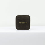 14k White Gold Handpicked AAA Quality Black Akoya Cultured Pearl Stud Earrings (7.0-7.5mm)